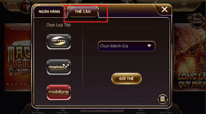 Hình thức giao dịch đổi thưởng tại Macau Club