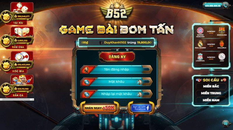 B52 - Game bài đổi thưởng thật 100%